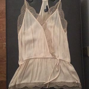 Sheer & lace tank
